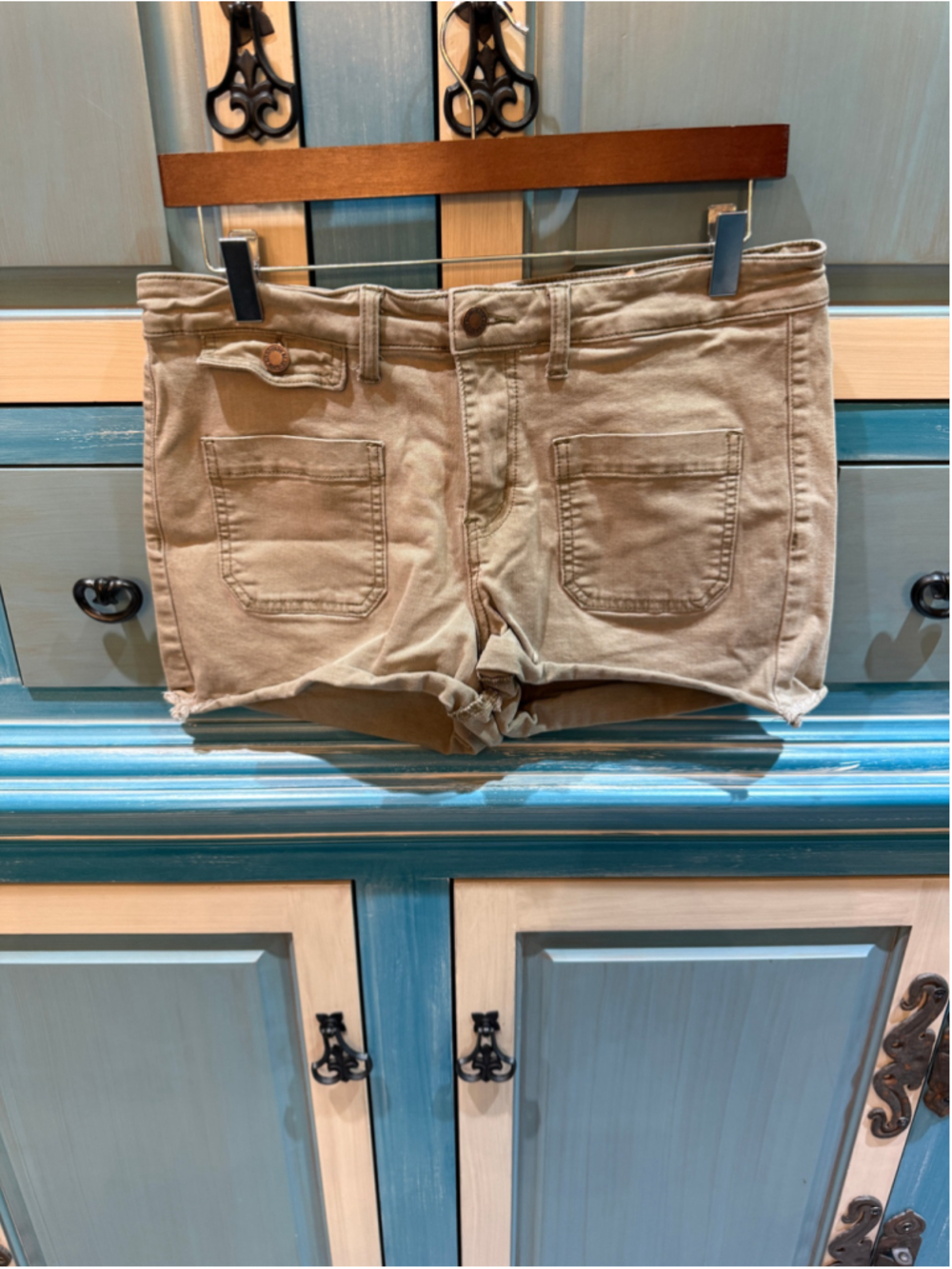 Women's Judy Blue Khaki Cargo Shorts Size L